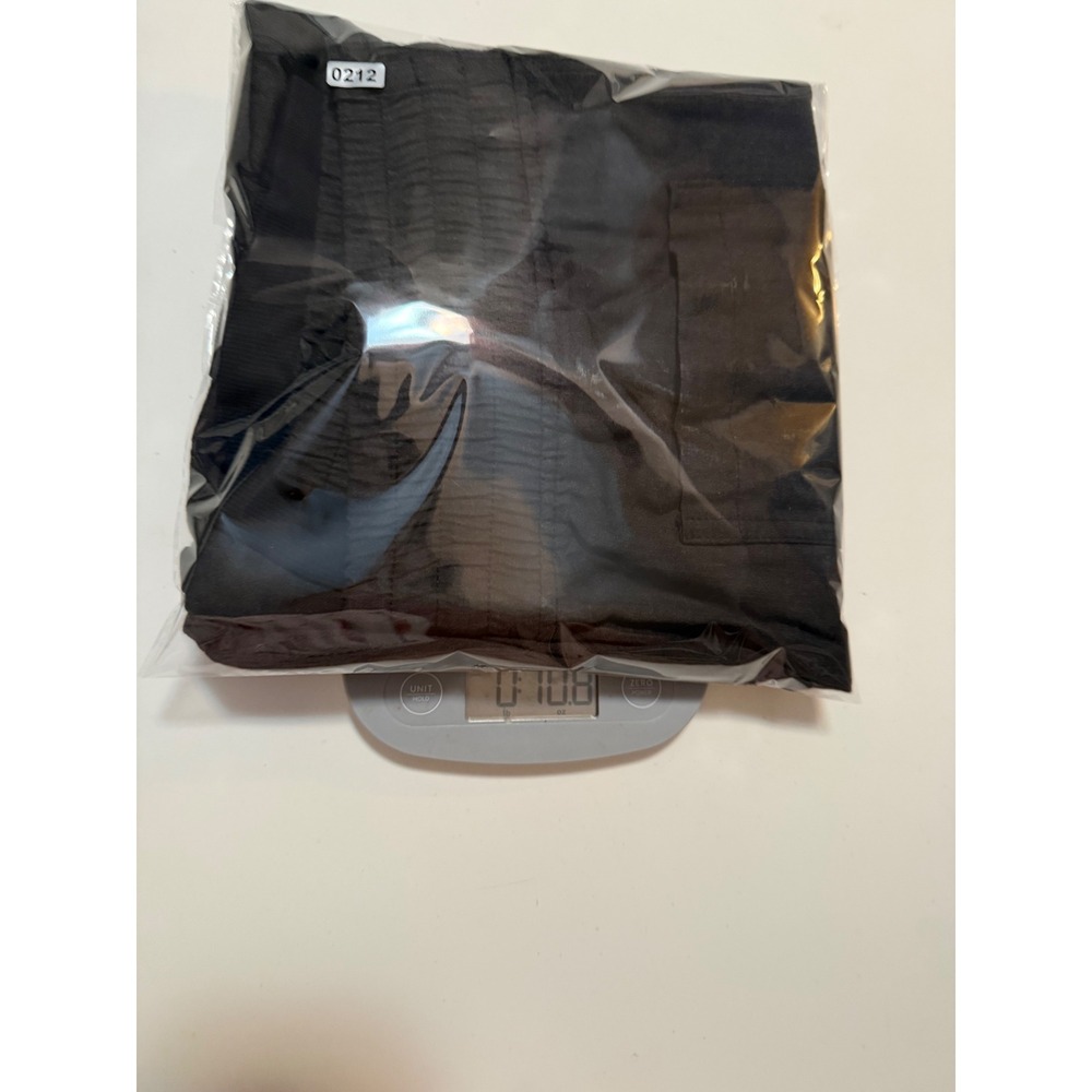 Zara Joggers Womens L Black Linen Blend Drawstring Elastic Waist Tapered Pants - Picture 7 of 7